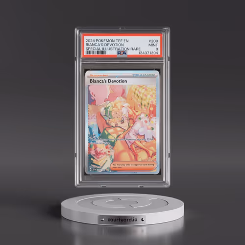 2024 Pokémon Tef EN-Temporal Forces #209 Bianca's Devotion - Special Illustration Rare (PSA 9 MINT)