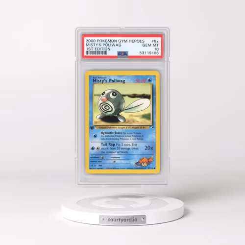 2000 Pokémon Gym Heroes #87 Misty's Poliwag - 1st Edition (PSA 10 GEM MINT)