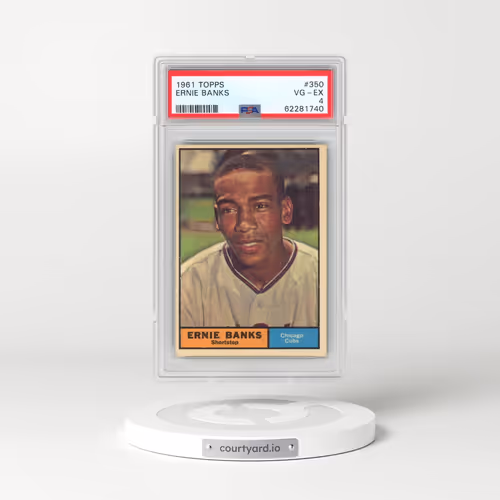 1961 Topps #350 Ernie Banks (PSA 4 VG-EX)