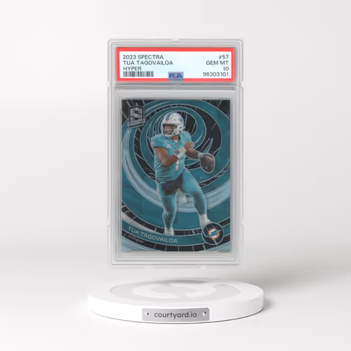 2023 Panini Spectra #57 Tua Tagovailoa - Hyper (PSA 10 GEM MINT)