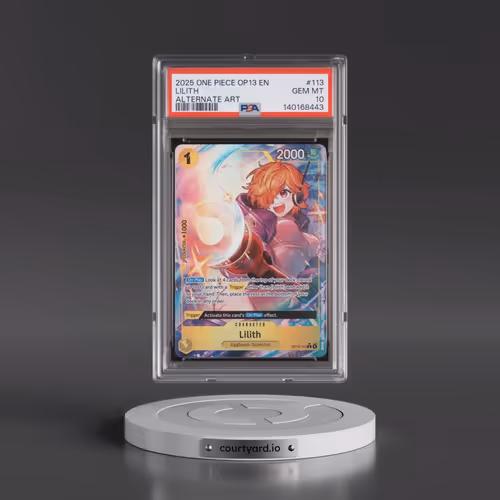 2025 One Piece OP13-Carrying on His Will #113 Lilith - Alternate Art (PSA 10 GEM MINT)
