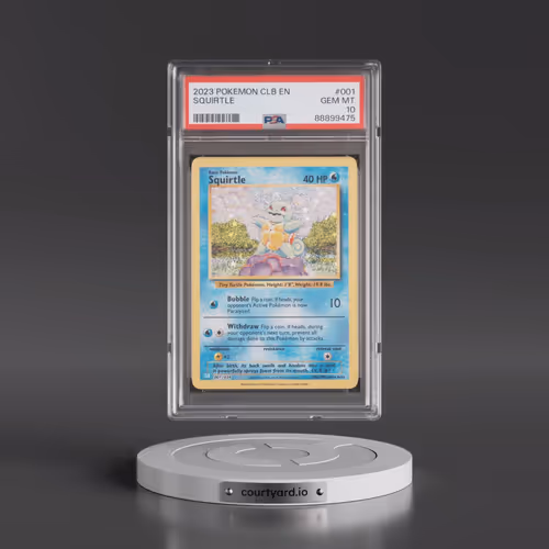 2023 Pokémon Clb-Trading Card Game Classic Blastoise & Suicune EX Deck #001 Squirtle (PSA 10 GEM MIN