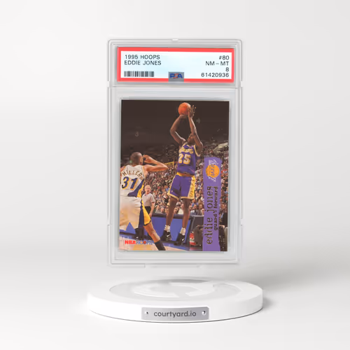 1995 Hoops #80 Eddie Jones (PSA 8 NM-MT)
