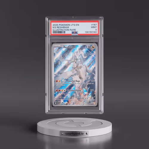 2025 Pokémon Jtg EN-Journey Together #167 N's Reshiram - Illustration Rare (PSA 9 MINT)