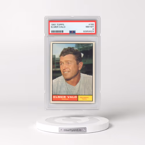 1961 Topps #186 Elmer Valo (PSA 8 NM-MT)