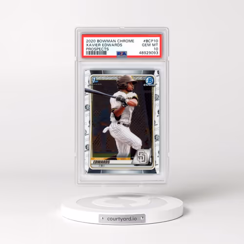 2020 Bowman Chrome Prospects #BCP10 Xavier Edwards (PSA 10 GEM MINT)