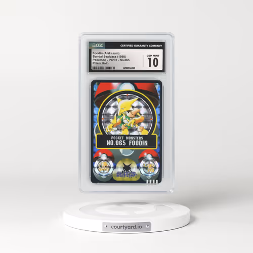 1998 Japanese Bandai Sealdass #65 Foodin (Alakazam) - Holo Prism Holo (CGC 10 GEM MINT)