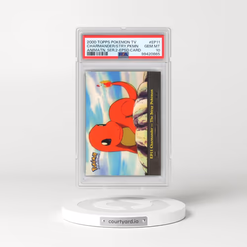 2000 Topps Pokémon TV Animation Series 2 Episode Cards #EP11 Charmander-the Stray Pokemon (PSA 10 GEM MINT)