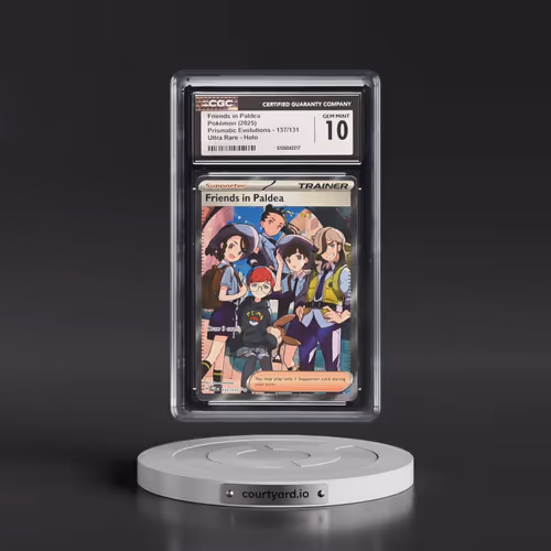 2025 Pokémon Pre EN-Prismatic Evolutions #137 Friends in Paldea - Ultra Rare (CGC 10 GEM MINT)