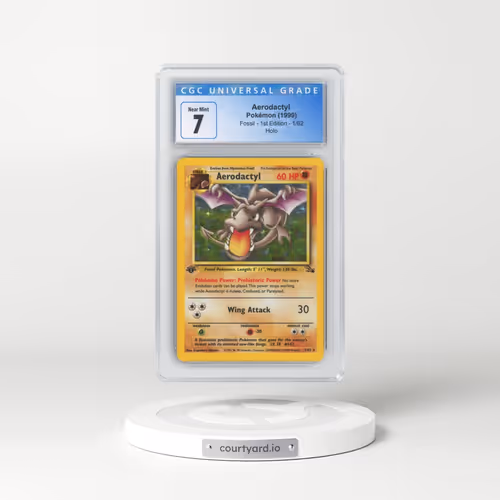 1999 Fossil #1/62 Aerodactyl - 1st Edition Holo (CGC 7 NM)