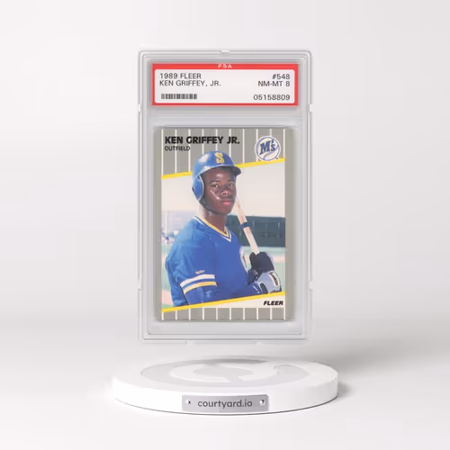 1989 Fleer #548 Ken Griffey Jr (PSA 8 NM-MT)