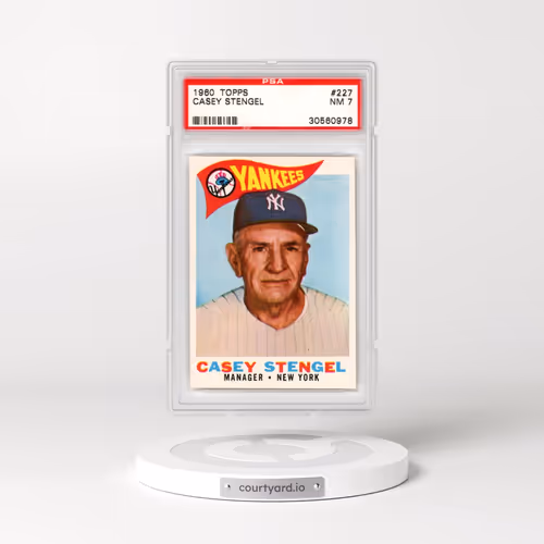 1960 Topps #227 Casey Stengel (PSA 7 NM)