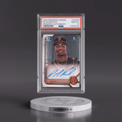 2022 Bowman Chrome Prospect Autographs #CPARR Ryan Reckley (PSA 10 GEM MINT)