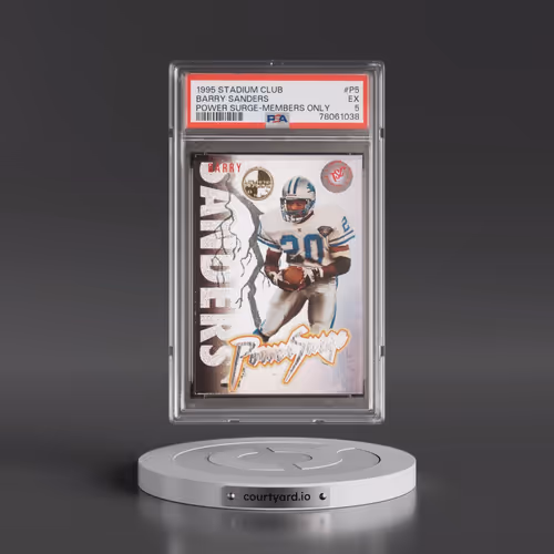1995 Stadium Club Power Surge #P5 Barry Sanders - Members Only (PSA 5 EX)