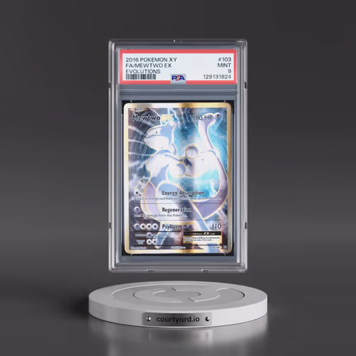 2016 Pokémon XY Evolutions #103 Mewtwo EX - Holo Full Art (PSA 9 MINT)