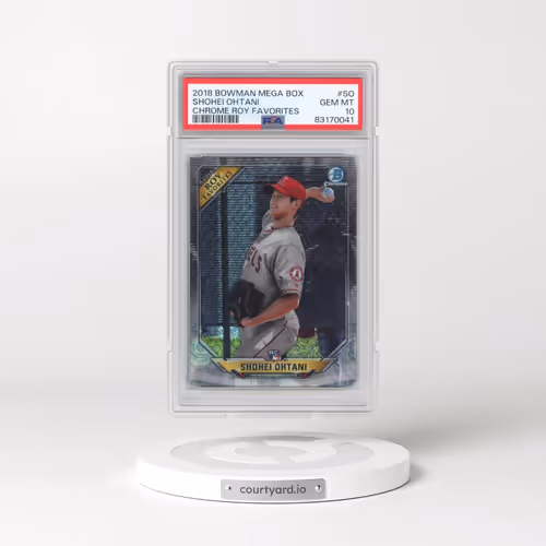 2018 Bowman Mega Box Chrome Rookie of the Year Favorites #SO Shohei Ohtani (PSA 10 GEM MINT)