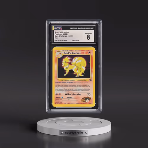 2000 Gym Challenge #3/132 Brock's Ninetales - Holo (CGC 8 NM-MT)