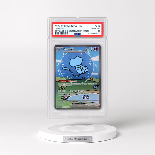 2024 Pokémon Paf EN-Paldean Fates #232 Mew EX - Holo Special Illustration Rare (PSA 10 GEM MINT)