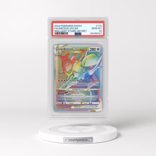 2022 Pokémon Sword & Shield Brilliant Stars #176 Arceus Vstar - Full Art Secret (PSA 10 GEM MINT)