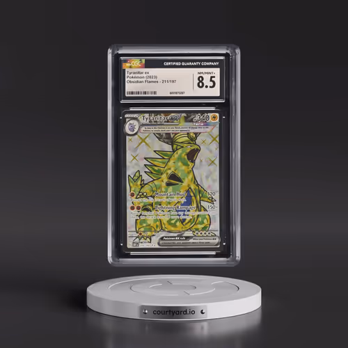 2023 Obsidian Flames - OBF EN #211/197 Tyranitar ex - Ultra Rare Holo (CGC 8.5 NM-MT+)