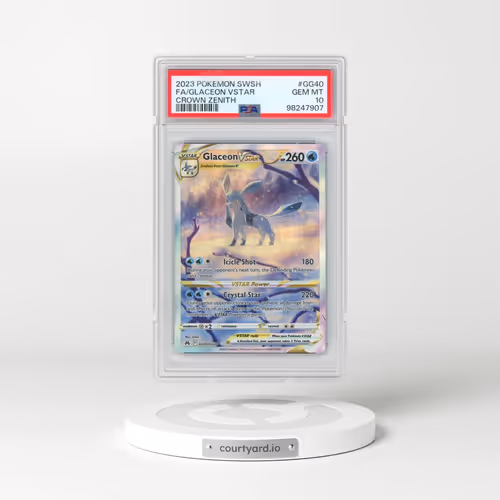 2023 Pokémon Sword and Shield Crown Zenith #GG40 Glaceon Vstar - Full Art (PSA 10 GEM MINT)