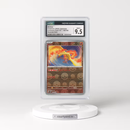 2023 Japanese Pokémon 151 #146 Moltres - Holo Poke Ball Reverse Holo (CGC 9.5 MINT+)