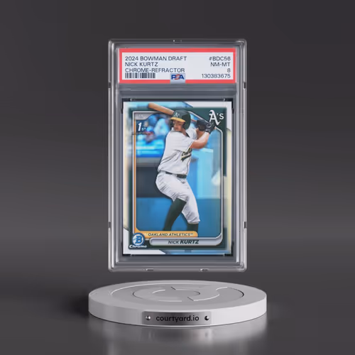 2024 Bowman Draft #BDC56 Nick Kurtz - Chrome-Refractor (PSA 8 NM-MT)