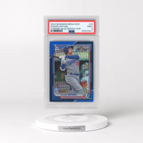 2024 Bowman Mega Box Chrome #33 Shohei Ohtani - Blue Refractor (PSA 9 MINT)
