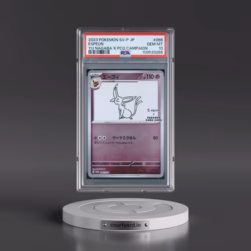 2023 Pokémon SV-P Promo #066 Espeon - YU Nagaba X Pokemon Card Game Campaign (PSA 10 GEM MINT)