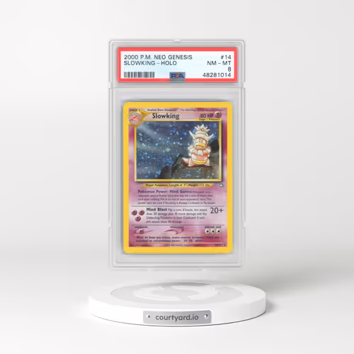 2000 Pokémon Neo Genesis #14 Slowking - Holo (PSA 8 NM-MT)