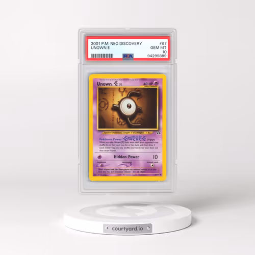 2001 Pokémon Neo Discovery #67 Unown E (PSA 10 GEM MINT)