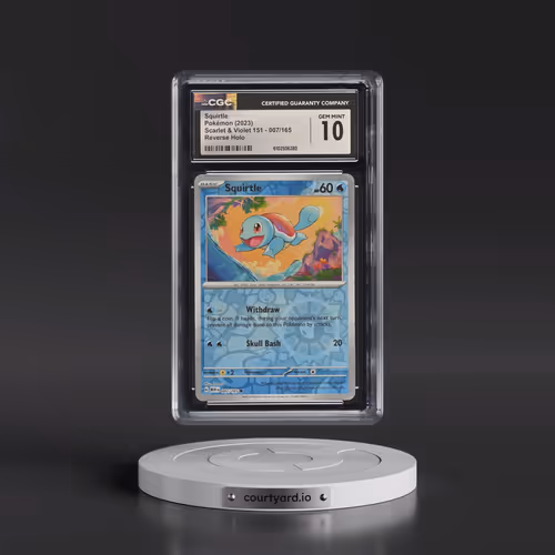 2023 Scarlet & Violet 151 - MEW EN #007/165 Squirtle - Reverse Holo (CGC 10 GEM MINT)