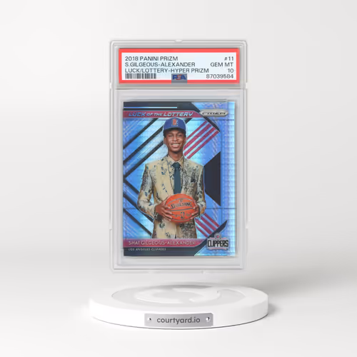 2018 Panini Prizm Luck of the Lottery #11 Shai Gilgeous-Alexander - Hyper Prizm (PSA 10 GEM MINT)