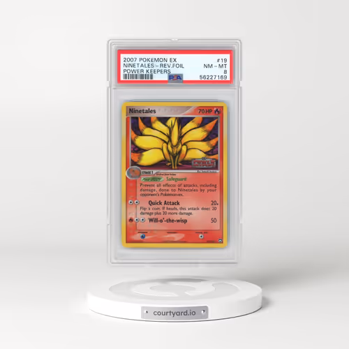 2007 Pokémon EX Power Keepers #19 Ninetales - Reverse Foil (PSA 8 NM-MT)