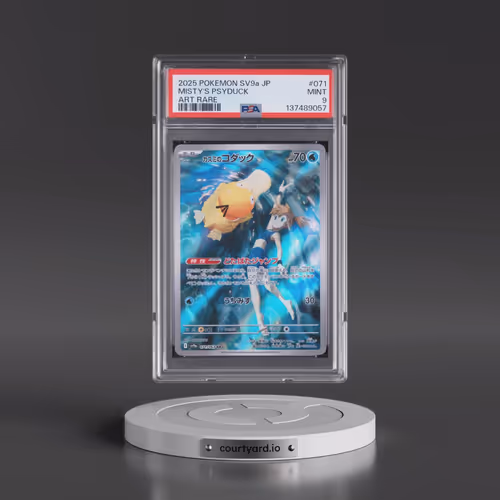 2025 Pokémon Sv9a-Heat Wave Arena #071 Misty's Psyduck - Art Rare (PSA 9 MINT)