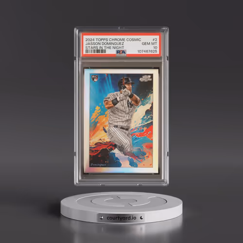 2024 Topps Chrome Cosmic Stars in the Night #2 Jasson Dominguez (PSA 10 GEM MINT)