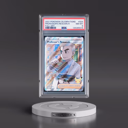 2021 Pokémon Celebrations #024 Professor's Research - Full Art (PSA 8 NM-MT)