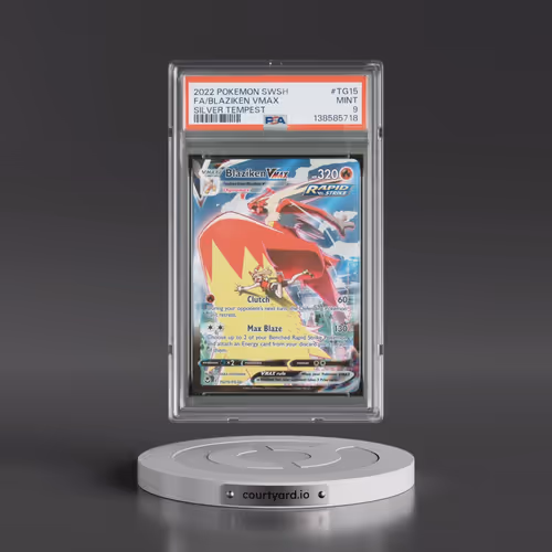 2022 Pokémon Sword & Shield Silver Tempest #TG15 Blaziken Vmax - Full Art (PSA 9 MINT)