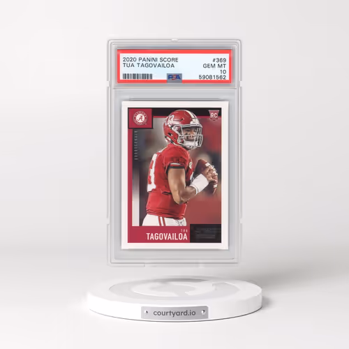 2020 Panini Score #369 Tua Tagovailoa (PSA 10 GEM MINT)