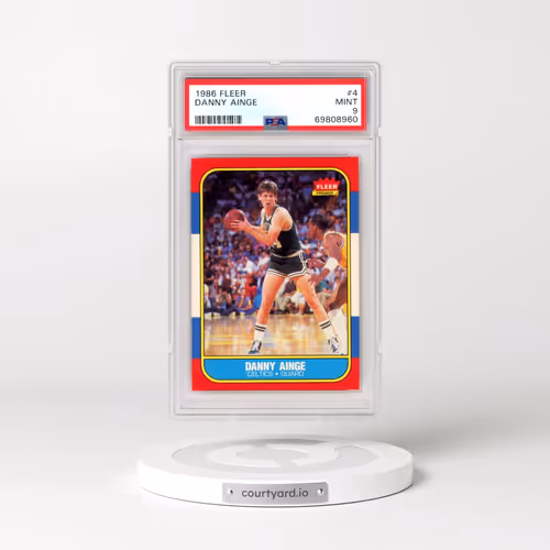 1986 Fleer #4 Danny Ainge (PSA 9 MINT)