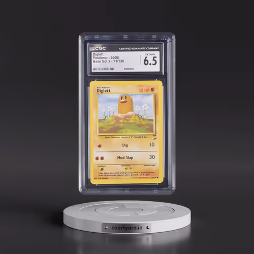 2000 Base Set 2 #71/130 Diglett (CGC 6.5 EX-NM+)