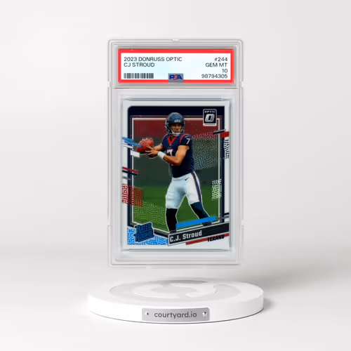 2023 Panini Donruss Optic #244 CJ Stroud (PSA 10 GEM MINT)