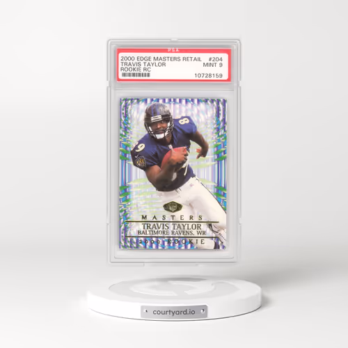 2000 Collector's Edge Masters Retail #204 Travis Taylor - Rookie RC (PSA 9 MINT)