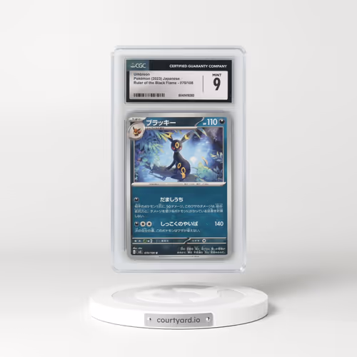 2023 Pokémon SV3-Ruler of the Black Flame #070 Umbreon (CGC 9 MINT)