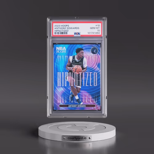 2023 Panini NBA Hoops Hipnotized #10 Anthony Edwards (PSA 10 GEM MINT)