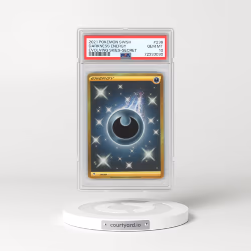 2021 Pokémon Sword & Shield Evolving Skies #236 Darkness Energy - Secret (PSA 10 GEM MINT)