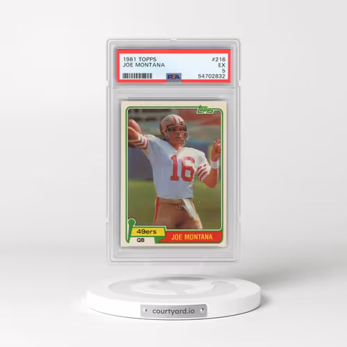 1981 Topps #216 Joe Montana (PSA 5 EX)