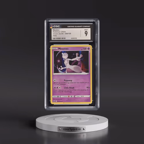 2022 Crown Zenith #059/159 Mewtwo - Holo (CGC 9 MINT)