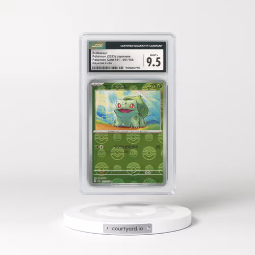 2023 Japanese Pokémon 151 #1 Bulbasaur - Holo Poke Ball Reverse Holo (CGC 9.5 MINT+)