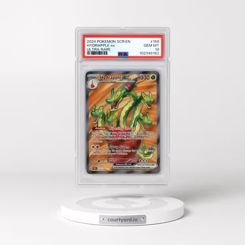 2024 Pokémon Scr EN-Stellar Crown #156 Hydrapple EX - Holo Ultra Rare (PSA 10 GEM MINT)